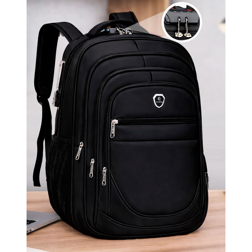 Mochila Escolar Grande Bolsa Anti Furto Notebook Reforçada Trabalho Viagem Faculdade Cabo Usb Fone Ouvido