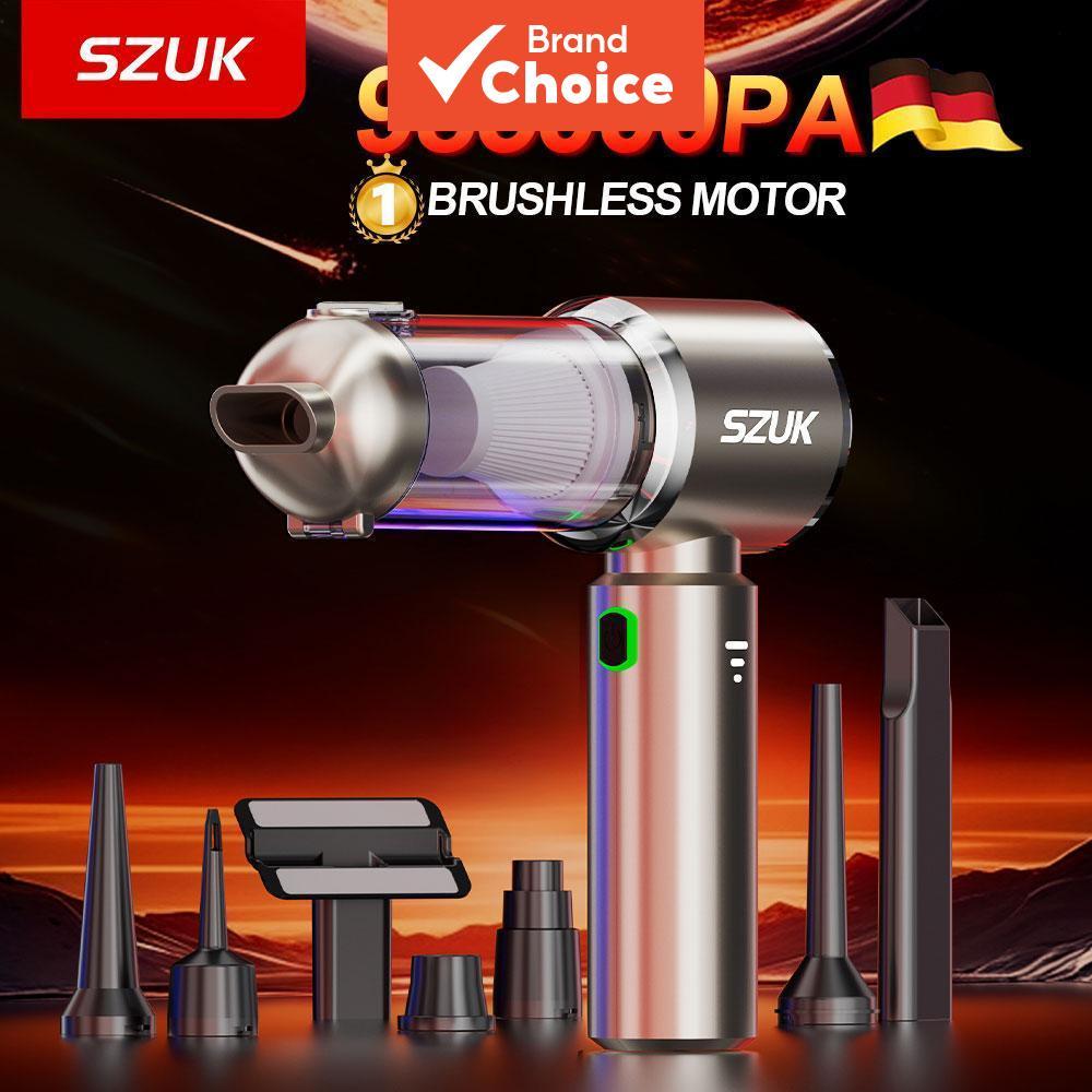 SZUK Aspirador de Pó Portátil para Carro, Limpador Sem Fio Potente, Super Sucção, Secador de Cabelo Mini Portátil