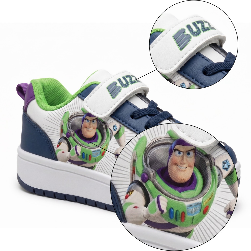 Tênis Toy Story Buzz Lightyear Disney Infantil Menino Desenho Fecho Ajustável Escola Filme Original — imagem 2 de 2