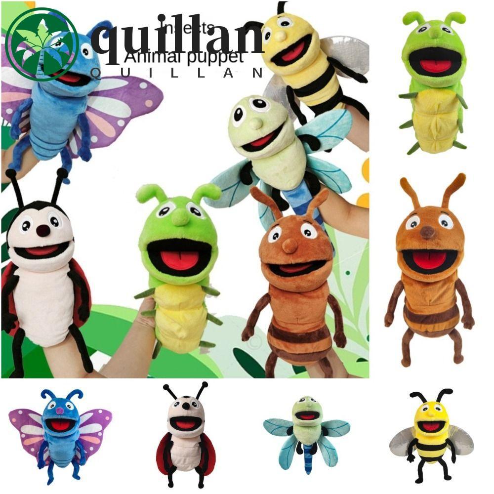 Fantoche De Mão De Libélulas De Pelúcia QUILLAN , Abelhas Animal Inseto , Joaninhas