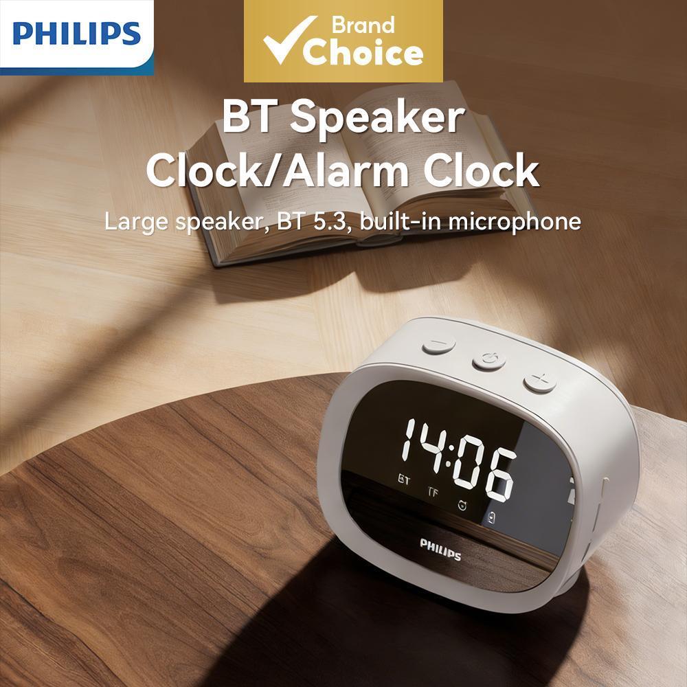 PHILIPS TAS2909 Alto-falante Bluetooth com Despertador, Unidade de Alto-falante de 50mm, Configuração de Alto-falantes