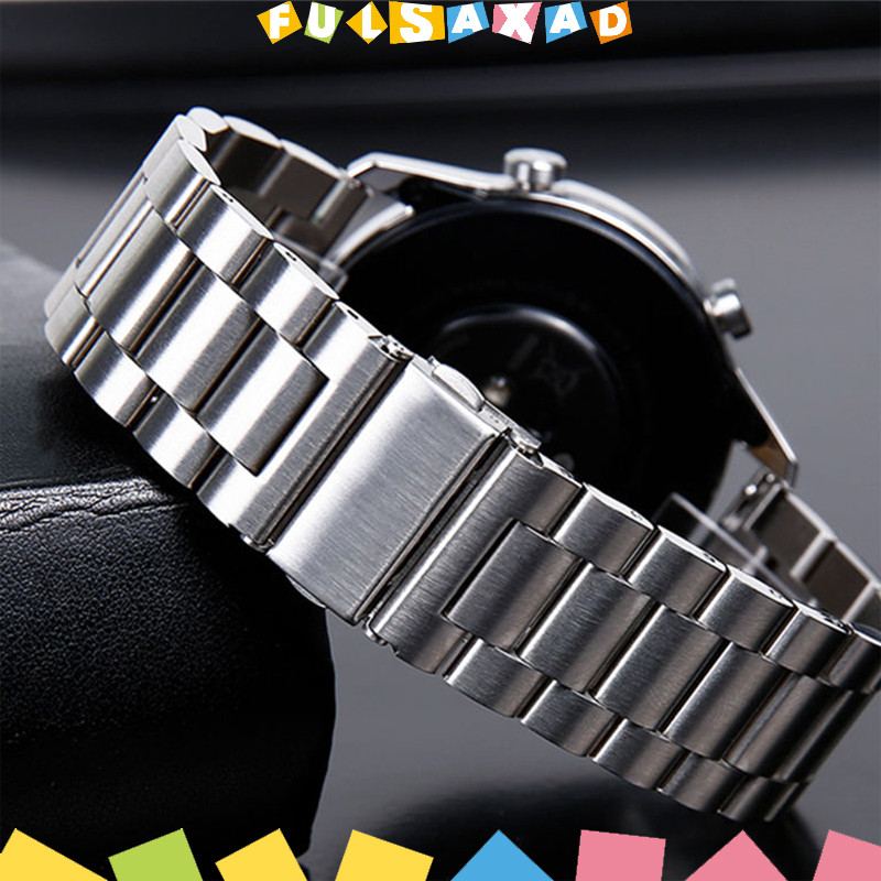 Pulseira Aço Para Relógio Smartwatch Samsung Galaxy Watch 7/FE/6/5/4/Amazfit/Huawei/redmi Watch 5 Active/Garmin Bip GTR