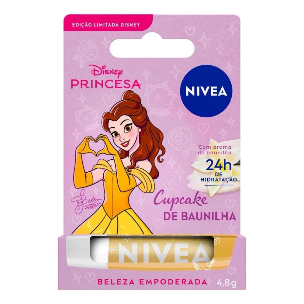 Hidratante Labial Nivea Cupcake De Baunilha Bela Disney Princesa