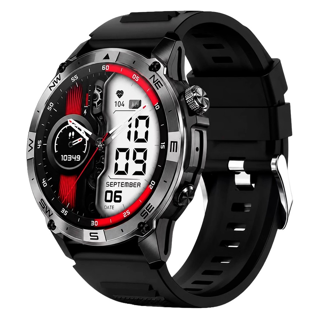 Smartwatch G-Tide Watch R6 Pro, GPS integrado, Conexão Strava, Notificações, Chamadas, Bateri 530mah