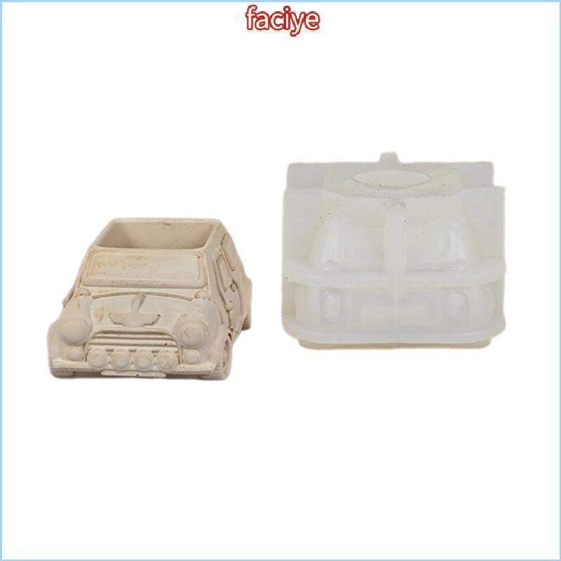 Molde Vaso Silicone Forma Ônibus 3D FCY Cimento Concreto Para Plantador Suculentas
