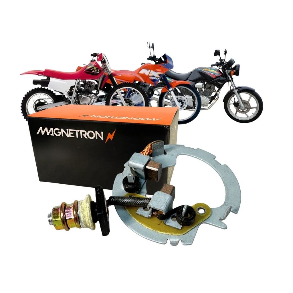 Porta Escova Motor Partida Arranque Para Honda Cbx200 Strada Nx200 Xr200 Cbx150 Magnetron 90205000