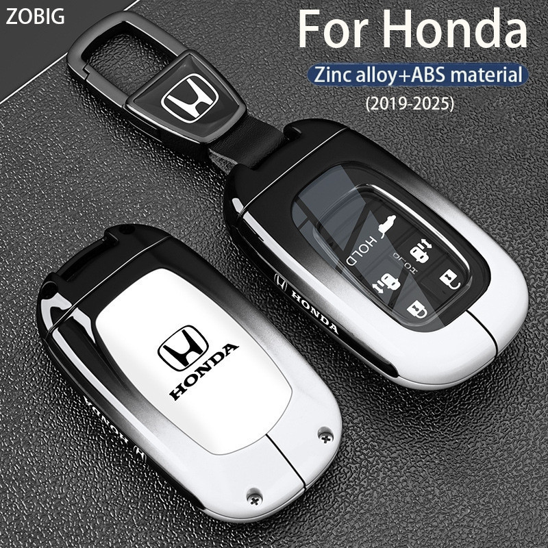 Capa de Chave em Liga de Zinco Gradiente ZOBIG para Chave de Carro Honda Compatível com a Chave Remota Original dos Mode