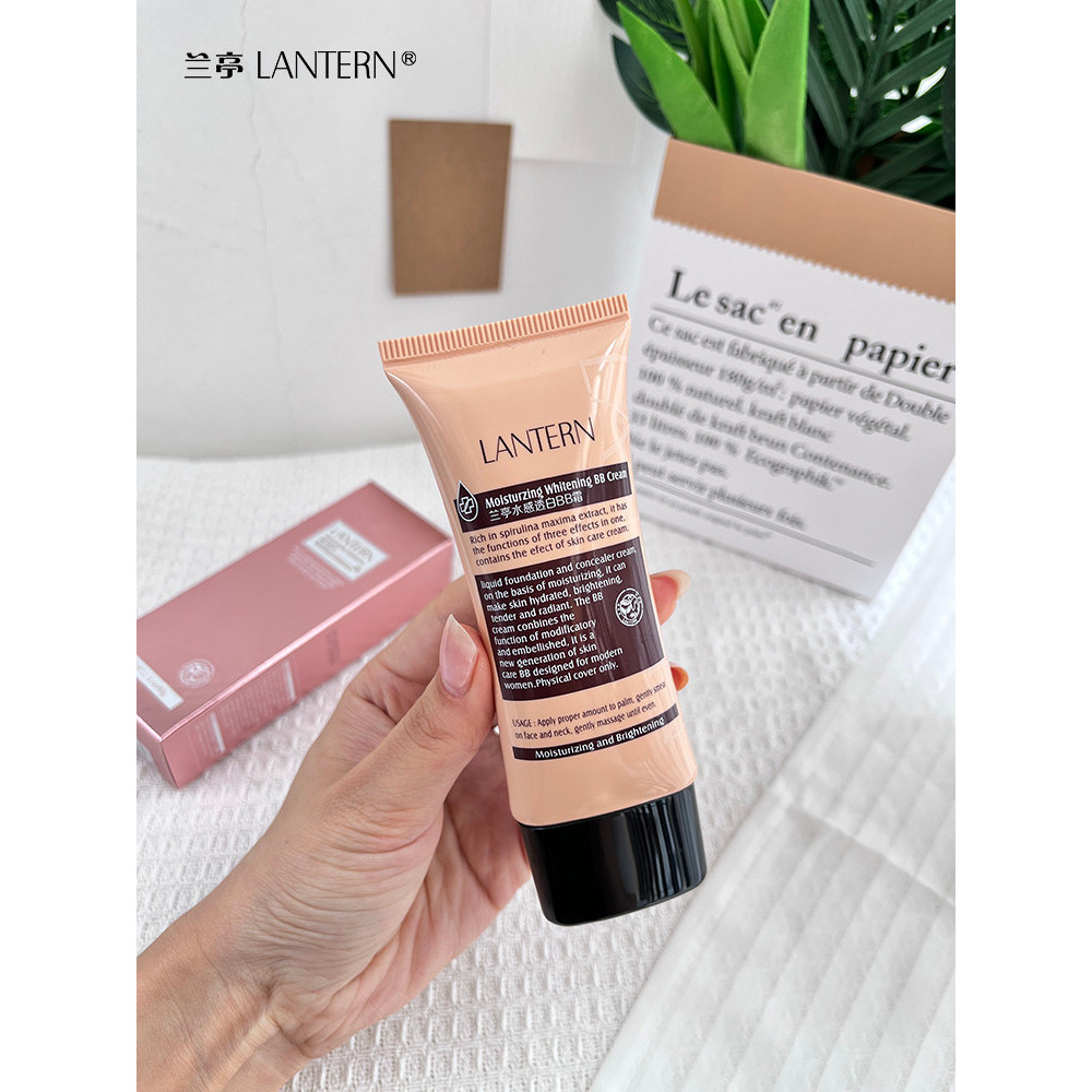 Lanting Water-Feel Transparente Branqueador bb Creme Clareador Corretivo Não-Take-Off Maquiagem Base Líquida Oficial Fla