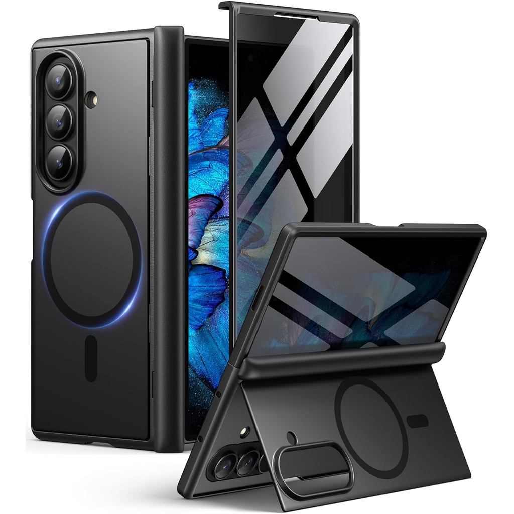 Capa BERFY para Samsung Galaxy Z Fold 7 com Protetor de Tela de Privacidade, [Co