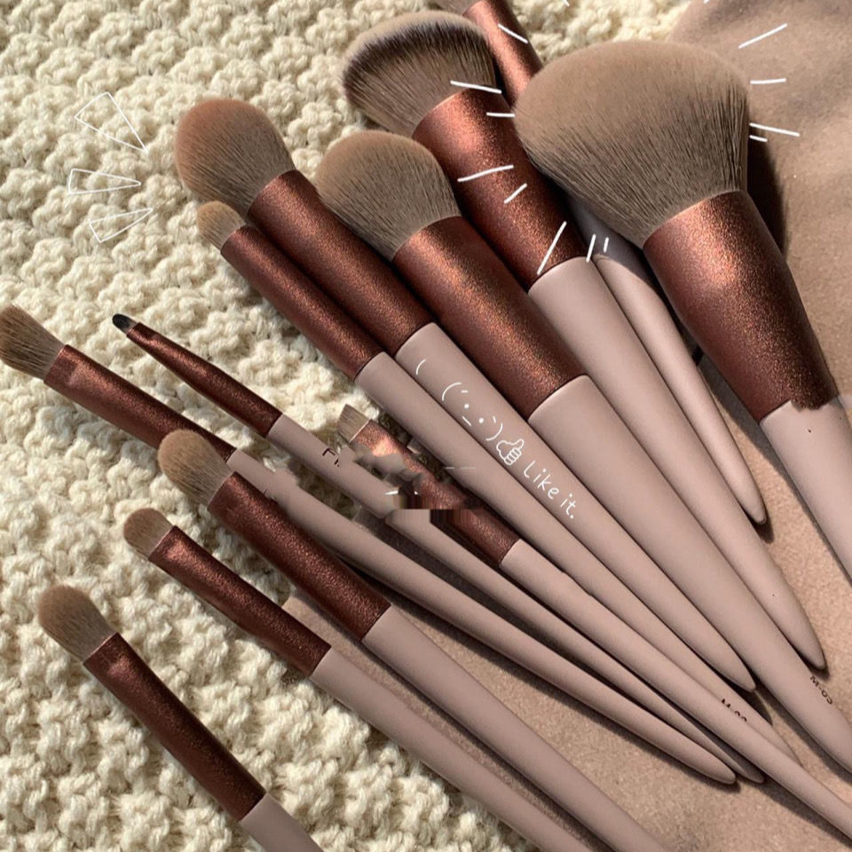 kit pincel maquiagem kit pincel maquiagem profissional Li Jiaqi recomenda conjunto de pincéis de maquiagem de coração pa