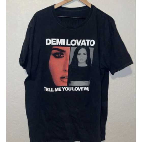 Camiseta Black Tell Me You Love Me Demi Lovato Camisa 100% Algodão Blusa Unissex