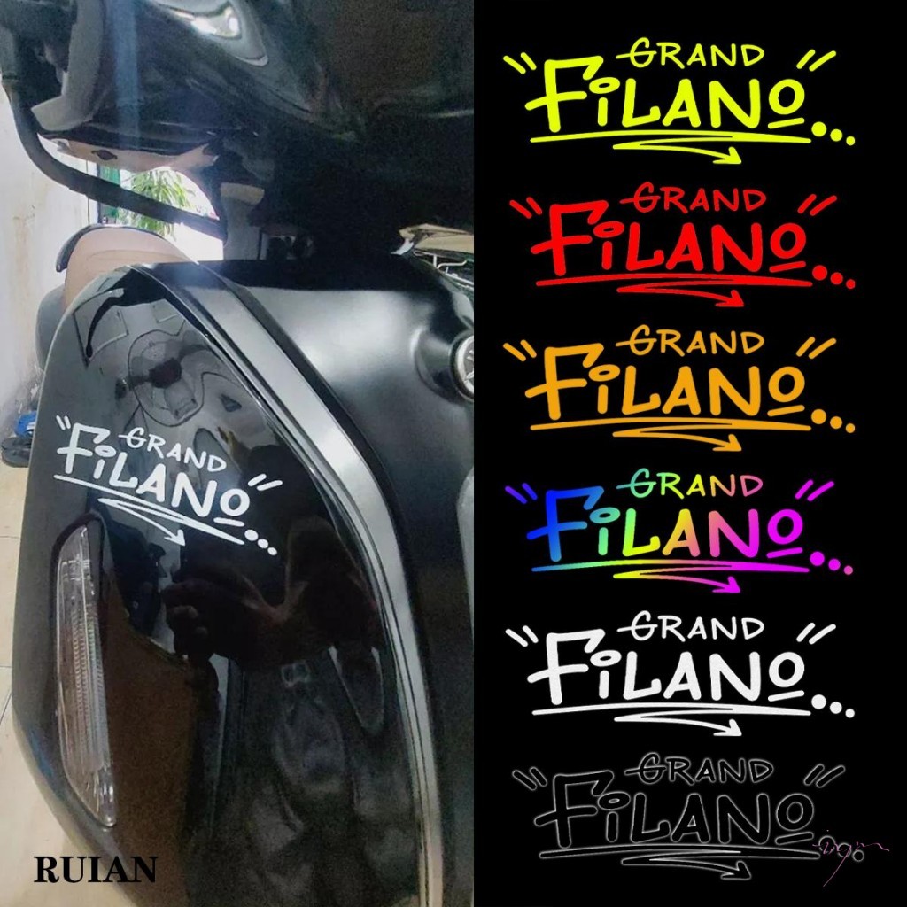 Adesivo De Decoração Frontal De Motocicleta Yamaha Grand Filano