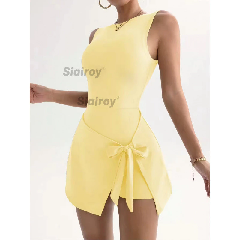 SIAIROY Falso vestido esportivo Anti-exposição de duas peças Yoga tênis saia roupas de Fitness salto feminino — imagem 1