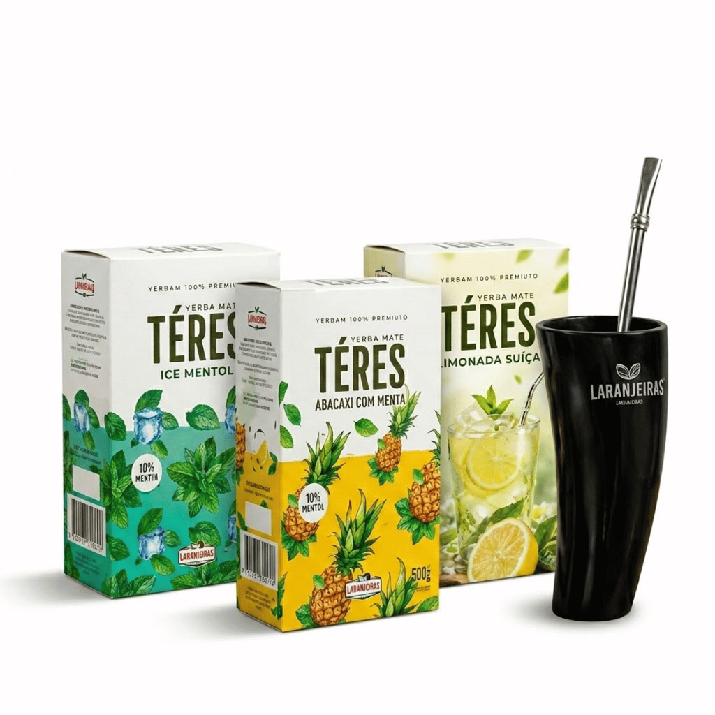 Kit 3 Tererés 500g + Copo Chifre Brinde