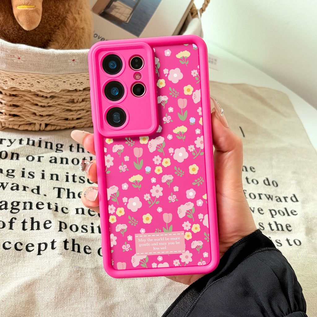 Capinha Samsung S26 Ultra Luxo Feminina Rosa Pink Anti Impacto capa Samsung A56 S23 S24 S25 A55 A54 A35 A25 A15 #054M