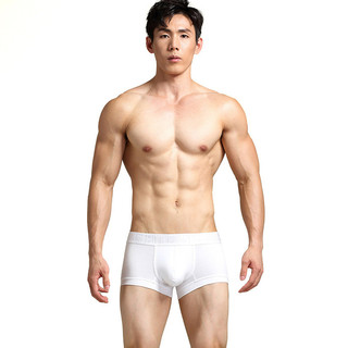 Cuecas boxer masculinas seoben juventude moda clássico preto branco cinza boxer briefs U convexo bolsa cuecas boxer masc