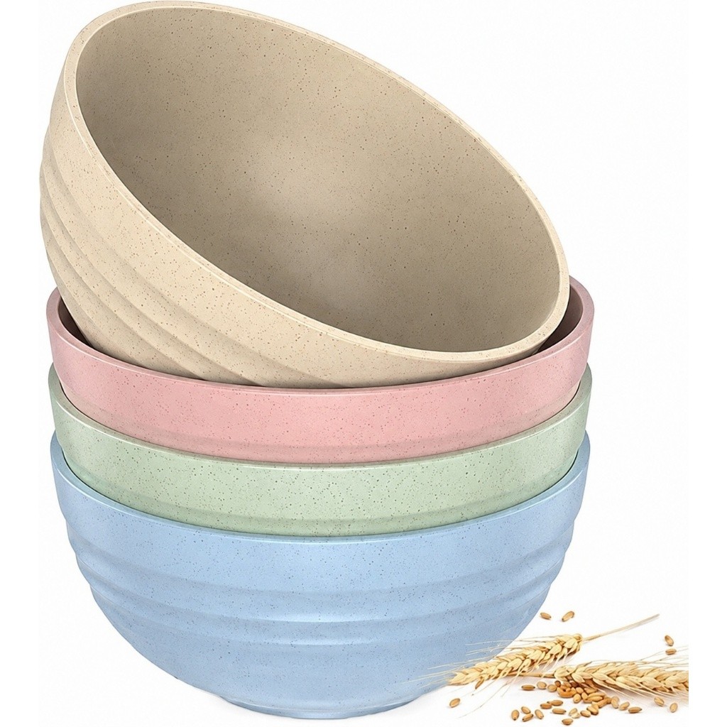 Kit Tigela Bowl Cumbuca Bambu Ecológico para Sobremesas Armazenamento de Alimentos Pote Multiuso