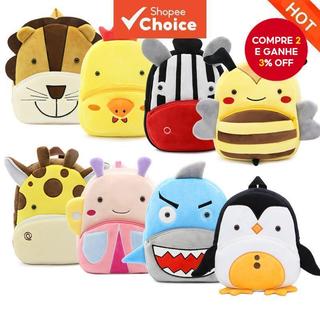 Mochila De Pelúcia Infantil Com Animais Fofos De Desenho Animado Para Jardim De Infância …