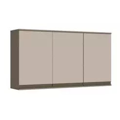 Armário Aéreo p/ Cozinha Connect c/ 3 Portas 120cm Duna/Cristal - Henn
