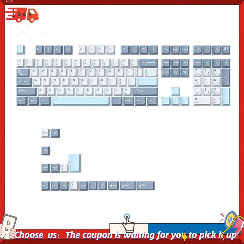 Conjunto De Teclas PBT Double Shot Keycaps Cherry Height Para MX Mecânico Gaming Keyboard Substituição Type-A
