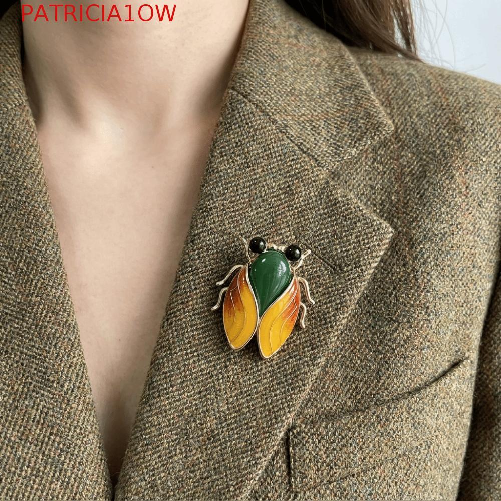 PATRICIA1OW Broche De Cigarra , Alfinete De Lapela De Inseto De Liga De Decoração Elegante , Esmalte Decorativo Estilo C