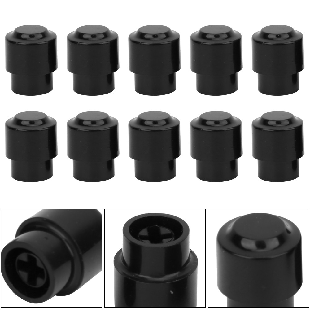 Botão da tampa da ponta da guitarra 10 peças interruptor de captação tipo retrô 3,5 mm x 1 mm para acessório de peça