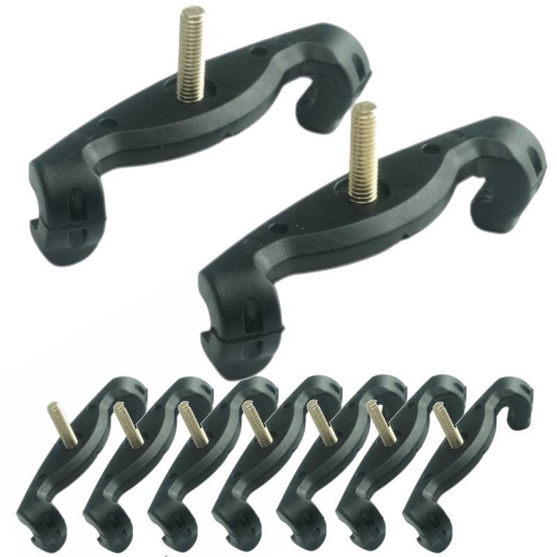 Kit Garras Pés de Espaleira Suporte Ombro Violino e Viola Par Preta - kit 20