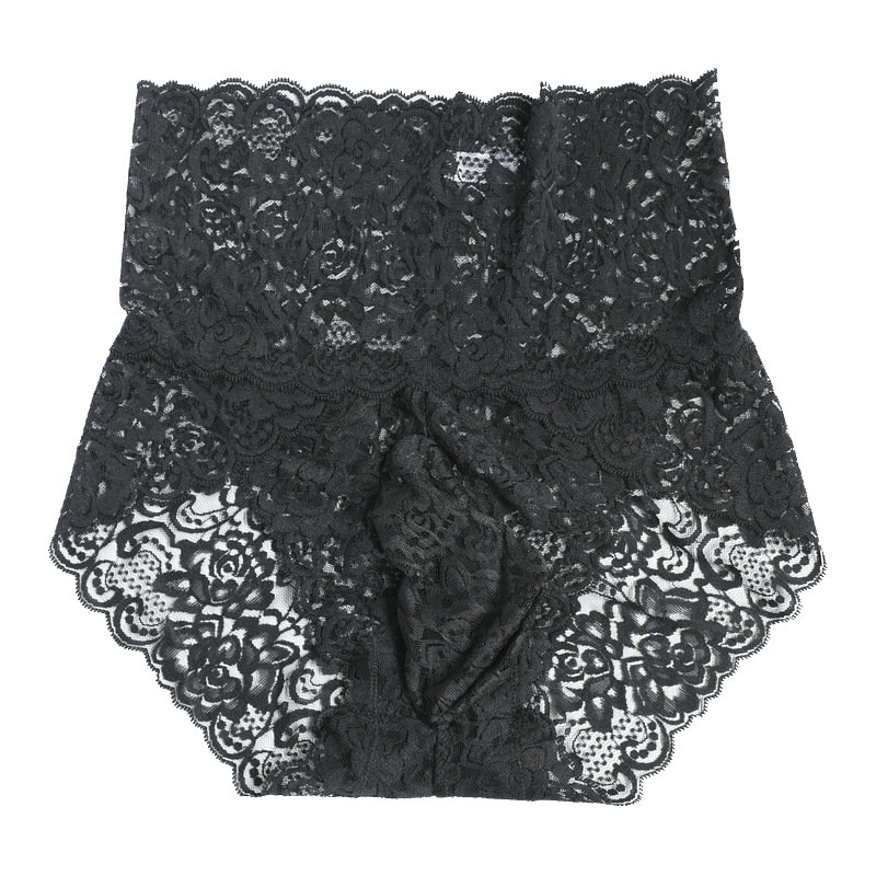 Cintura alta renda roupa interior masculina arma ovo separação cuecas tamanho grande bolso grande de uma peça Ultra-fino