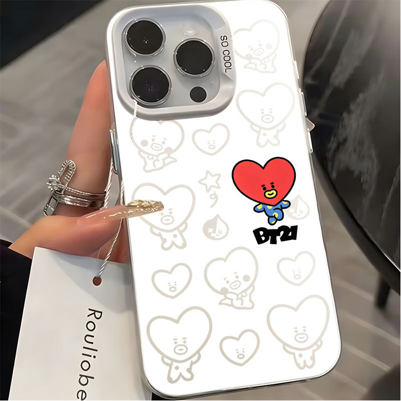 BTS V TATA Capinha Capa Para Xiaomi Mi Poco M5S C40 C65 C75 X3 X5 X6 X7 M6 Pro 4G 5G Anti-Impacto BT21