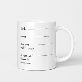 Shhhh quase agora você caneca adulto americano xícara de café cerâmica simples copo de escritório copo de água