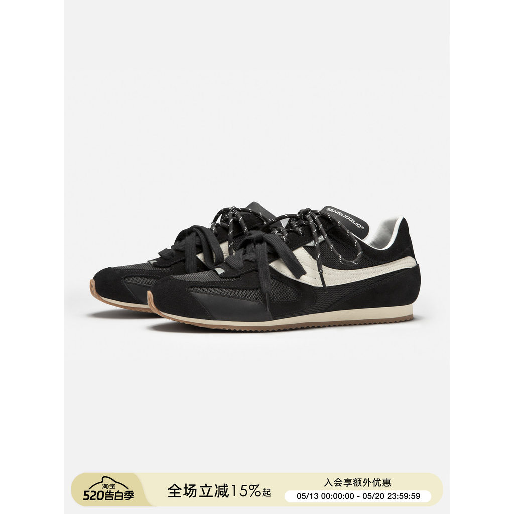 Senguoguo Forrest Gump Sapatos/Sapatos Pretos Sapatos Masculinos Primavera Malha Respirável Retro Casual Esportes Sapato