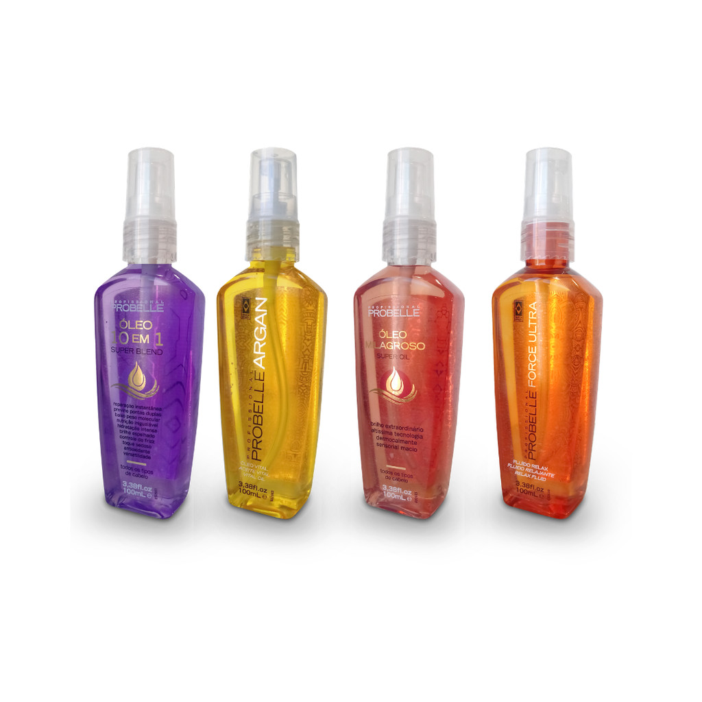 Kit 4 Super óleos 100ml - Probelle