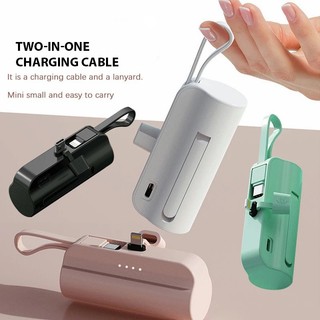 Carregador Mini Power Bank 10000mAh Bateria Auxiliar Sem Fio 2em1 Carregador para iPhone …