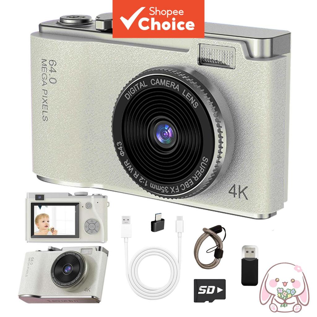 Câmera Digital Compacta 1080p com Zoom Digital 8X, ideal para fotografia diária