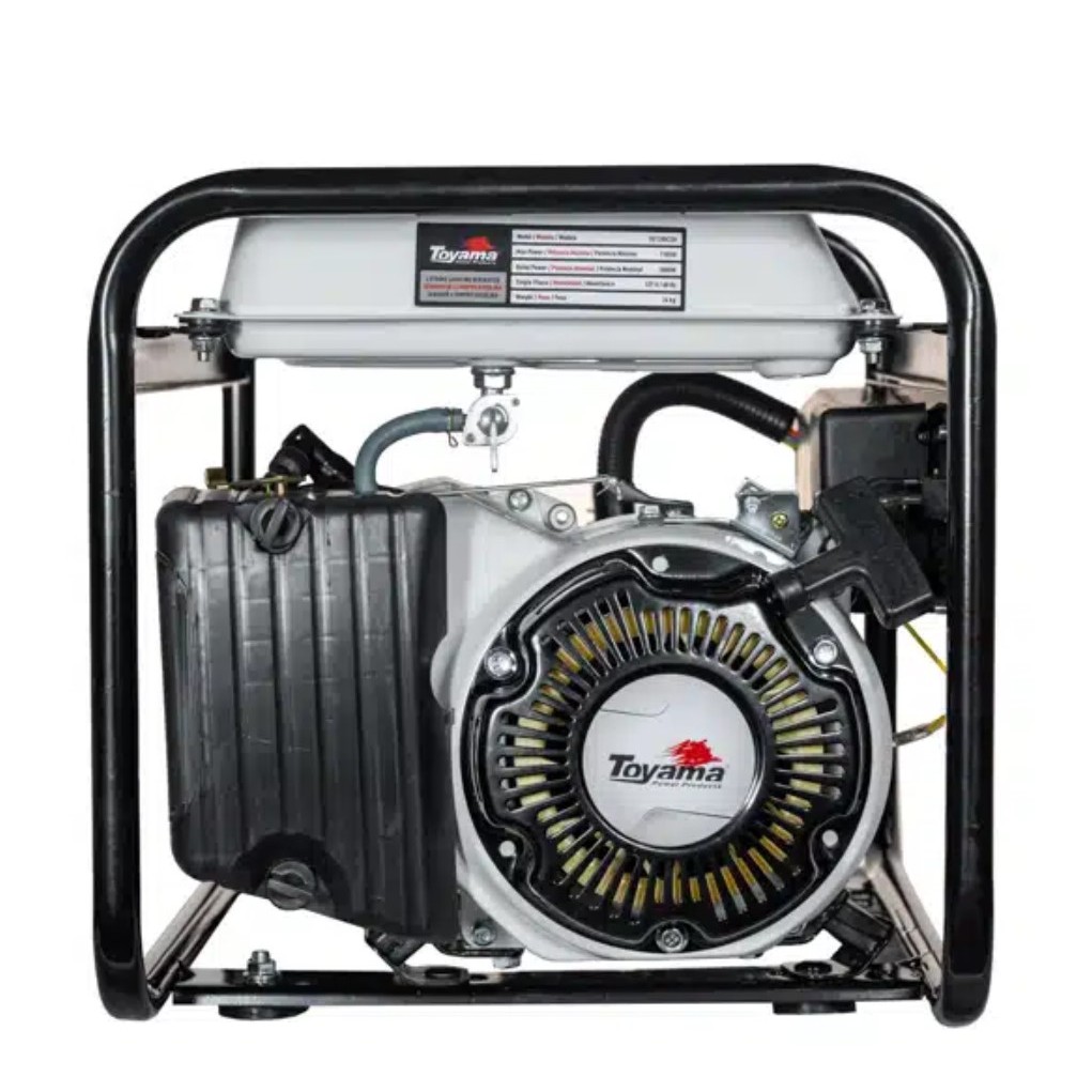 GERADOR DE ENERGIA TG1200CXH-220 1100W MONOFÁSICO 220V GASOLINA PARTIDA MANUAL COM SENSOR DE ÓLEO 200-002 - TOYAMA — imagem 2 de 2