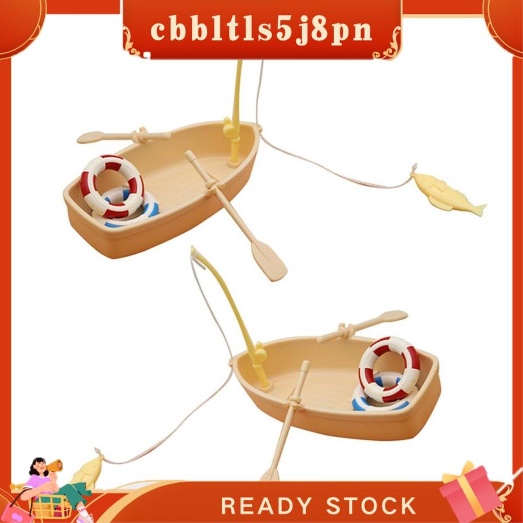 cbbltls5j8pn 2 Conjuntos De Anel De Natação Em Miniatura Barco Vida Remos Canoa Cruzeiro Brinquedo Plástico Veleiro Domé