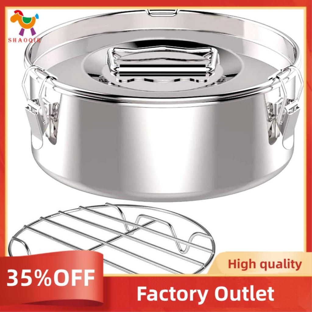 Molde De Panela De Flan 2.3 Qt , De Aço Inoxidável Com Tampa-Fabricante Fácil De Usar 21 X 21 X 9 Cm