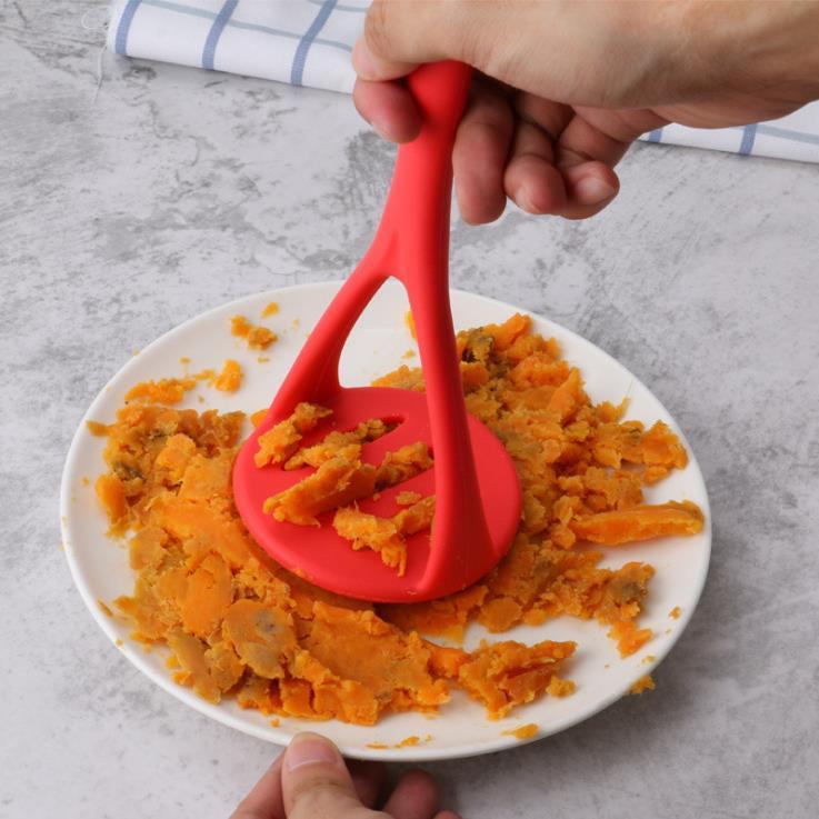 Prensa de batata de Silicone, espremedor doméstico, prensador de batata integrado, prensa complementar de comida para be