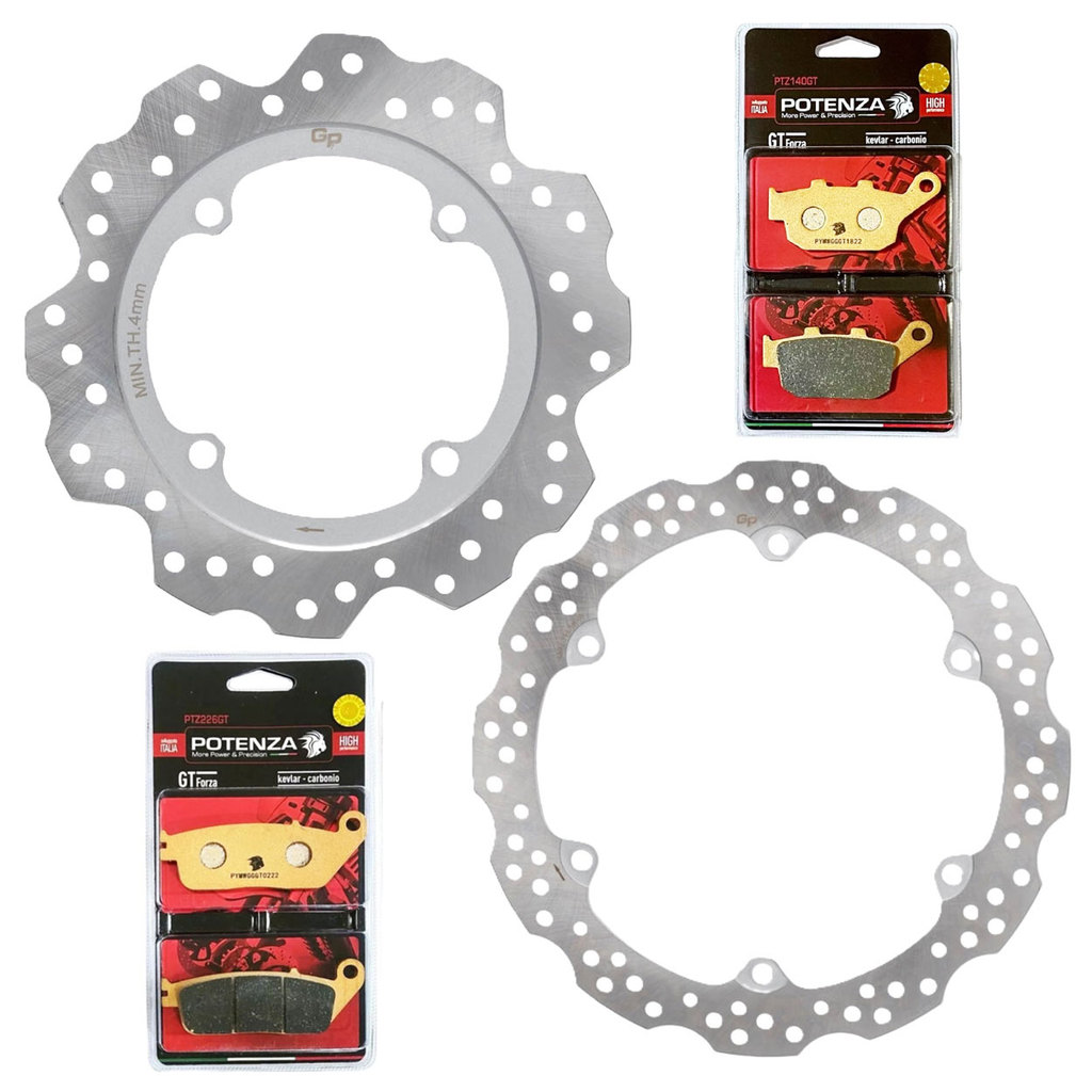 Kit Discos de Freio Cb 500f 2014-2022 + Pastilhas Potenza