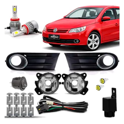 Kit Farol Milha Gol G5 2008 2012 Super Led 6000k