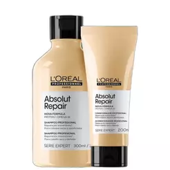 Kit L'Oréal Professionnel Serie Expert Absolut Repair Gold Quinoa + Protein Duo (2 Produtos)