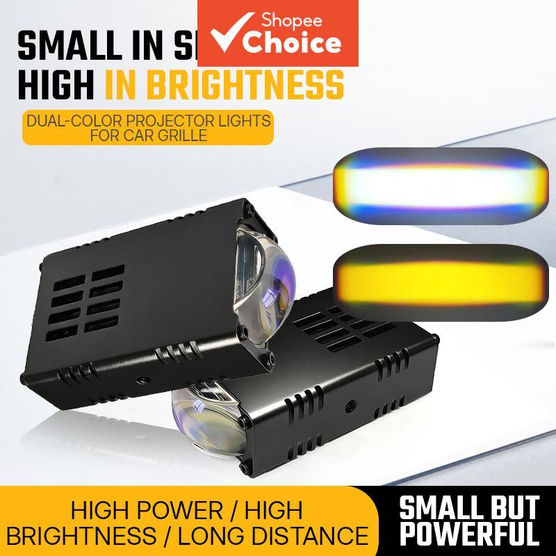 Mini Faróis LED Lente Do Projetor Luz De Trabalho DRL Para Carro