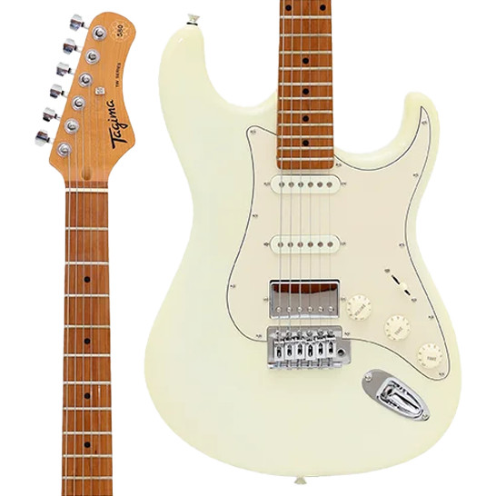 Guitarra Tagima Stratocaster LF TG580 OWH Olympic White Branco HSS humbuker