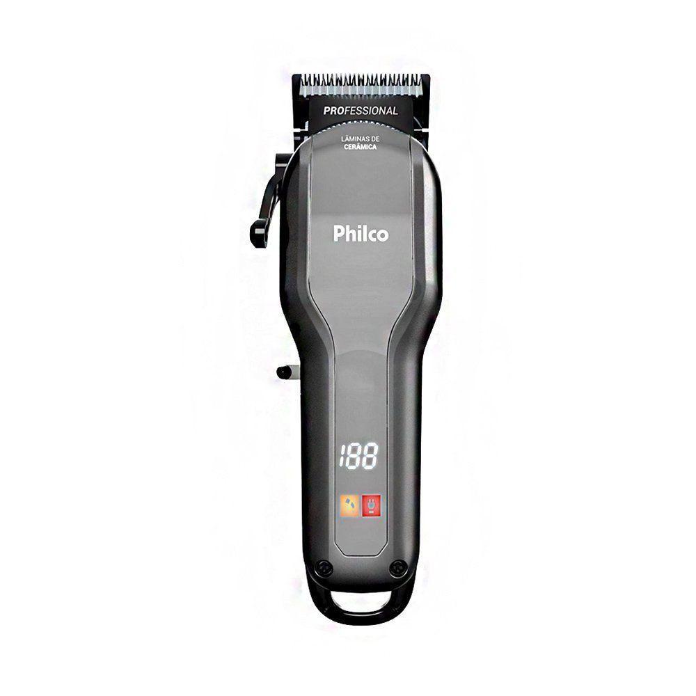 Cortador de Cabelos PCR07 sem Fio Cinza Cromado Philco Bivolt
