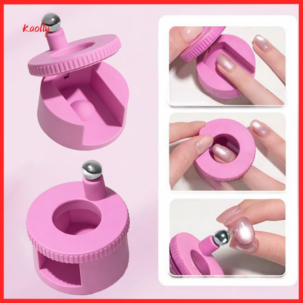 Nail Art Magnet Professional 2pcs Rotating Cat Eye Spinner Beginner Friendly Glass Bead Magnetic Tool for Gel Polish Diy
