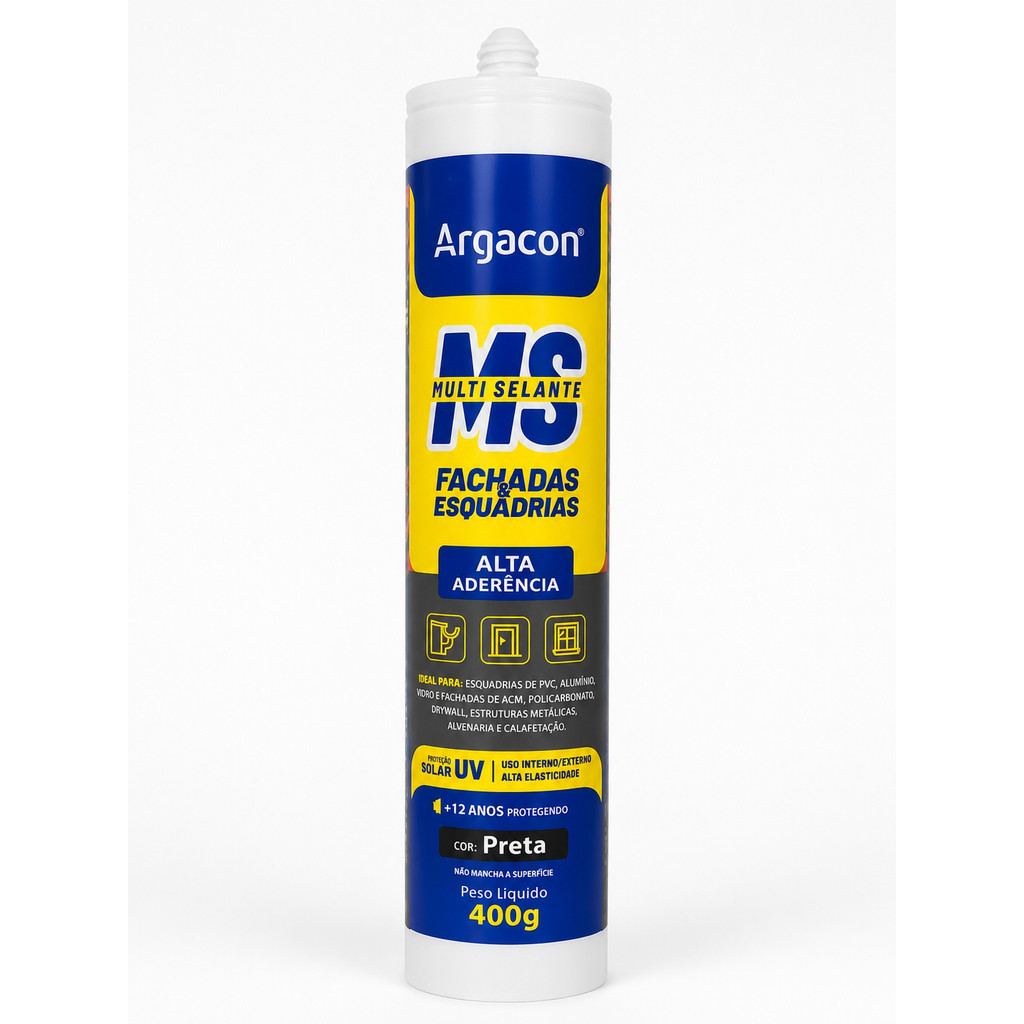 SELANTE MS40 ALUZINCO ARGACON CINZA SACHE 800G