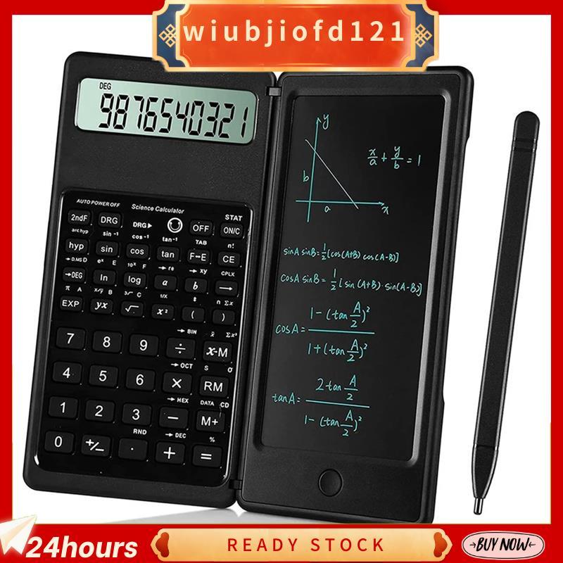 Calculadora Científica Dobrável Display Digital Bloco De Escrita Apagável Desenho De Dígitos