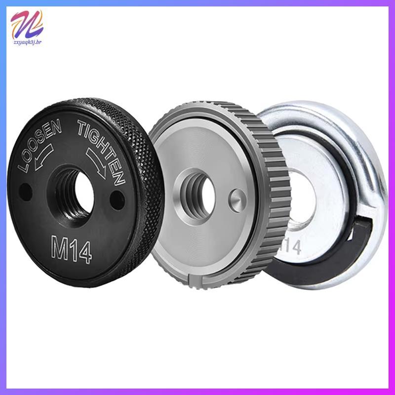 Para Conjunto De Porca De Travamento De Liberação Rápida Compatível Rebarbadora M14/10 Rosca Flange Externa Interna M14