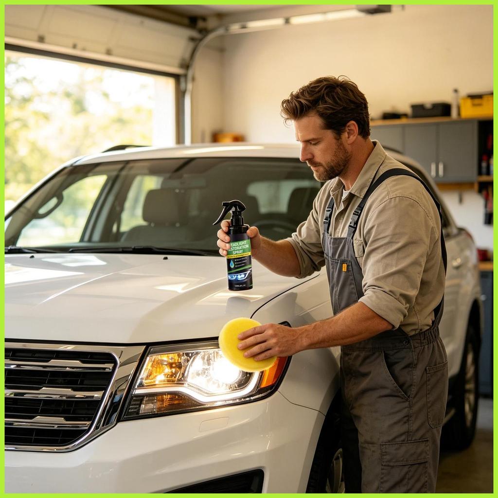 Limpador De Luz De Cabeça Para Carros 120ml Restauração Spray Restaurar Farol Do Carro Veículo Sedan beqaxbr