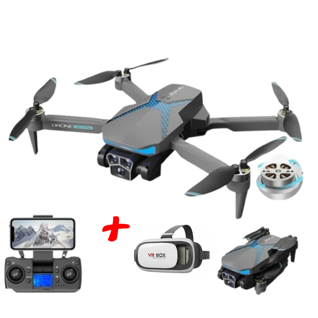 Drone AE7 Motor Brushless Câmera , Fotografia Aérea 1 Bateria + Óculos VR